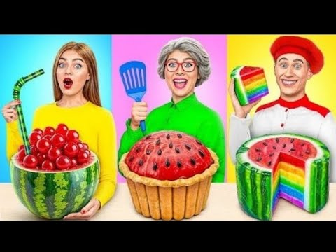 Me vs Grandma Cooking in Challenge |Kitchen Hacks and Tricks by Amzing Multi DOChallenge