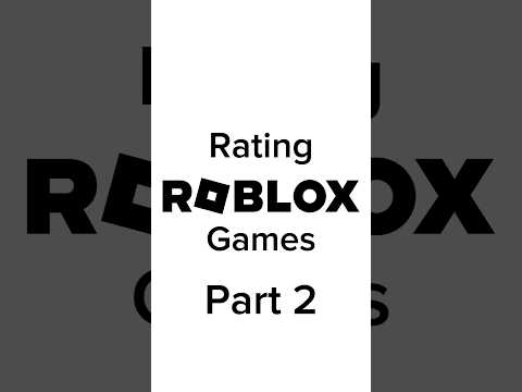 Rating Roblox Games Part 2!! 😅 | #roblox #shorts