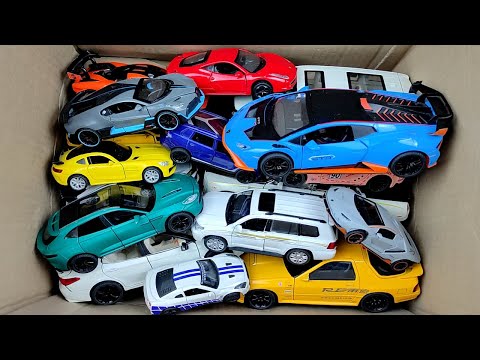 Box Full of Model Cars -Mazda Mx5, Koenigesgg Jesko, Lamborghini Scv12, Byd Yang Wang U8, Toyota Car