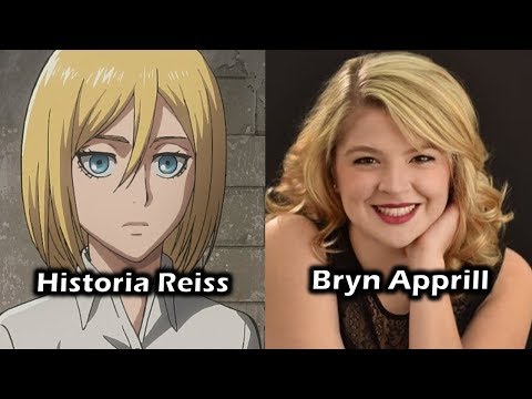 Characters and Voice Actors - Attack On Titan (Season 3) (Part 1) (English Dub)