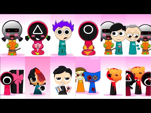 ALL Incredibox Sprunki meets Player Squid Game, Sprunki OC ALL Phases | Compilation Incredibox