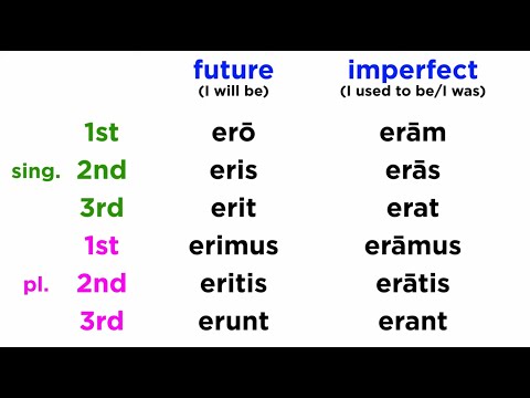 Future and Imperfect Tense for the Latin Verb Sum