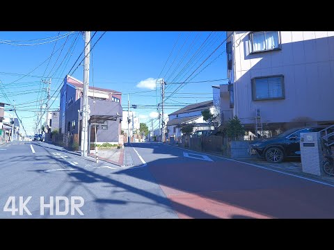 Winter Walk in Ota City Bright Blue Skies and Historic Temples | Tokyo, Japan | 4K/HDR