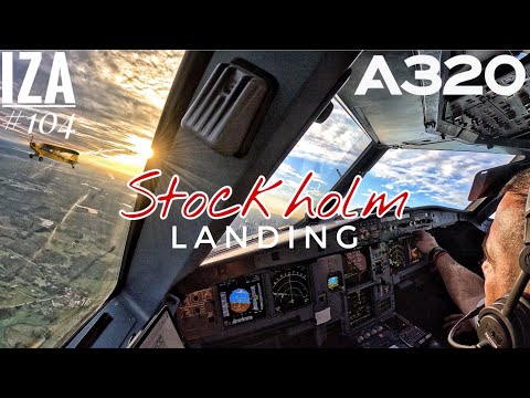 A321 ARN 🇸🇪 Stockholm | LANDING 19L | 4K Cockpit View | ATC & Crew Communications [RE UPLOAD]