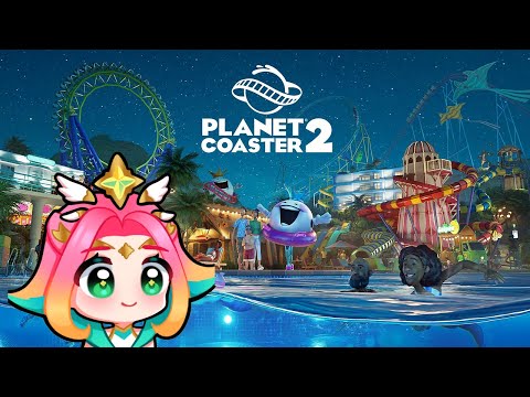 🏖️ early look at planet coaster 2 (out tomorrow!) building a sunny waterpark!