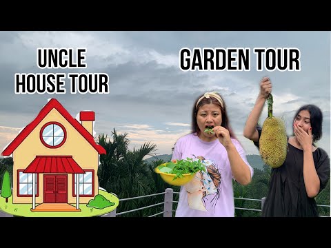 Home Garden tour😍| Organic Fruits and veggies🥗| Uncle house tour more than what I have expected😱