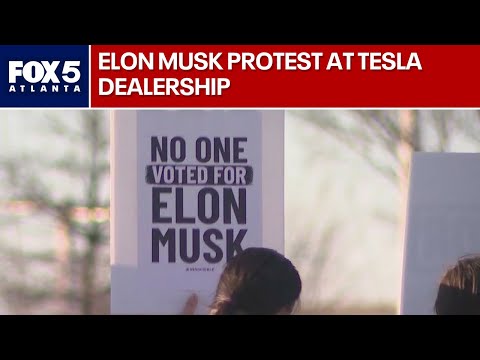 Elon Musk protest at Tesla dealership | FOX 5 News