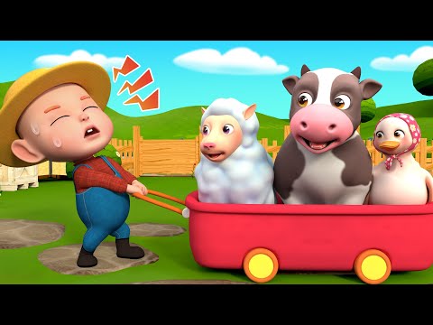 Old MacDonald Song with Cute Baby Farm Animals | Rosoo Nursery Rhymes & Kids Songs