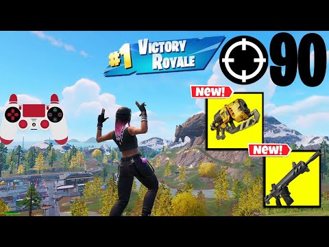 90 Elimination Duo Vs Squads Gameplay Wins Ft. @DizzleYT (NEW Fortnite Chapter 6 PS4 Controller)