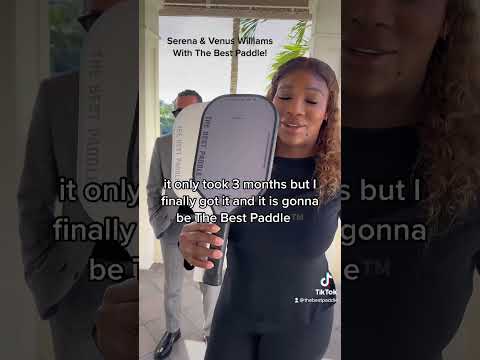 Serena Williams with @thebestpaddle in #pickleball #jamiefoxx #tennis