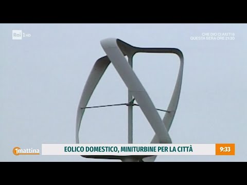 Eolico domestico: miniturbine per la città - Unomattina 13/03/2025