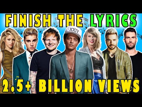 Finish The Lyrics Challenge Billion Views Edition | The Most Popular Songs Music Quiz