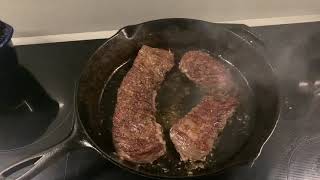 Churrasco (Skirt Steak) in a Cast Iron Skillet