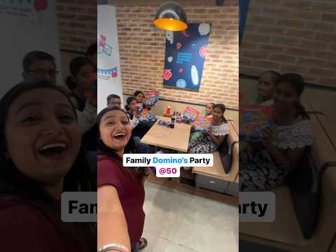 #ad Family Domino’s Party @50 😮 Check Comment ✅ #shorts #food