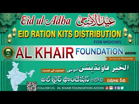 Eid ul adha kits Distribution By alkhairfoudationadoni,india 16.06.24