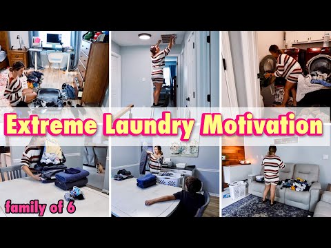 EXTREME LAUNDRY MOTIVATION | LAUNDRY ROUTINES | OVERWHELMED WITH LAUNDRY 😵‍💫 LETS TACKLE IT TOGETHER