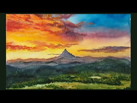 Watercolor Painting: Erebor