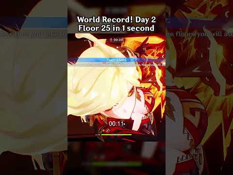 WORLD RECORD! DAY 2 FLOOR 25 IN 1 SECOND