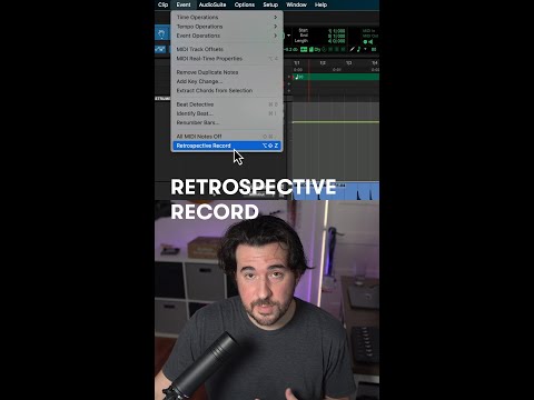 Never lose an idea with Retrospective MIDI Recording in Pro Tools