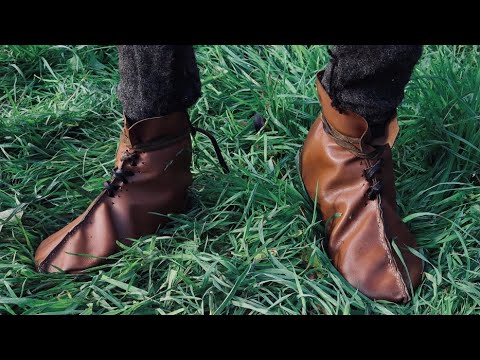 Making Medieval Leather Shoes by Hand | Anglo-Saxon Early Medieval Turn Shoes