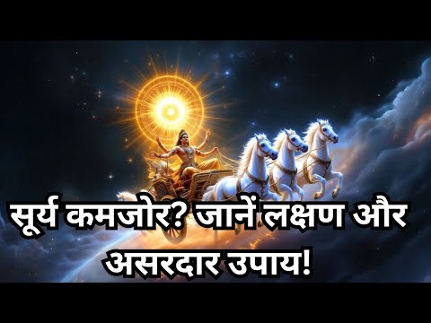 सूर्य ग्रह कमजोर होने के लक्षण और शक्तिशाली उपाय | Surya Remedies Positivity | Sanatan Astro Sahdev