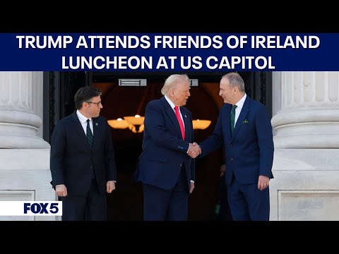 President Donald Trump attends "Friends of Ireland" Luncheon