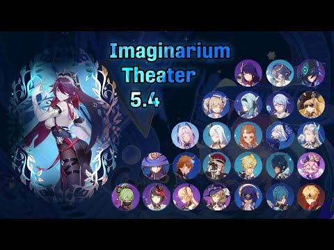 Rosaria C6 - Imaginarium Theater 5.4 All Acts - Visionary Mode (10 Stars) | Genshin Impact