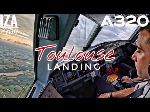 A320 TLS 🇫🇷 Toulouse | LANDING 14R | 4K Cockpit View | ATC & Crew Communications