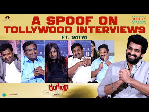 A Spoof on Tollywood Interviews ft. Satya Full Video | Naga Shaurya | #Rangabali In Cinemas July 7th