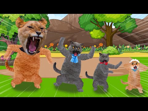 Help Me ! My Mother Is A Fierce Lion ... || Funny Cats Situation Animation || Cats Life Story