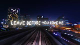 Marshmello x Jonas Brothers - Leave Before You Love Me (Lyric Video)