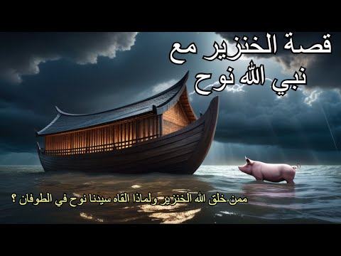 قصة الخنزير مع نبي الله نوح ، ممن خلق الله الخنزير ولماذا القاه سيدنا نوح في الطوفان ؟ قصة مبكية