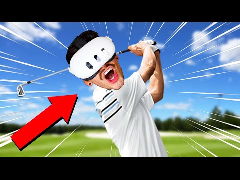 I WENT GOLFING IN VR! (Ultimate Swing Golf)