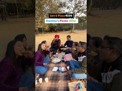 Domino’s ke sath picnic 😍 #ad #viral #pizza