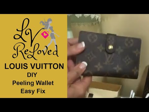 Peeling is an easy fix for Vintage Louis Vuitton wallet