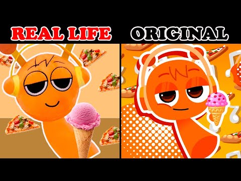 Sprunki incredibox tiktok compilation   | ORIGINAL vs Plush REAL LIFE