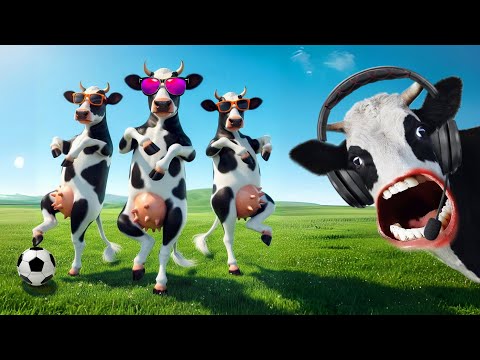 FUNNY COW DANCE NEW SONG 2│ Cow Song & Cow Videos 2024 | Cow dance mix | funny dancing cow | gay moo