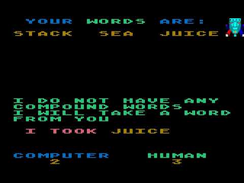 Atari 800 Game: Word Mate (1980 T.H.E.S.I.S.)