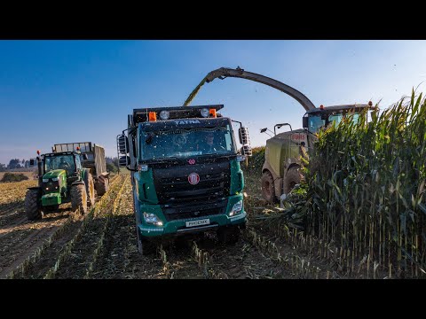 Silage 2021 - Claas Jaguar 950 + Orbis 600, John Deere 7R and 6R, Tatra Phoenix, Scania 124c