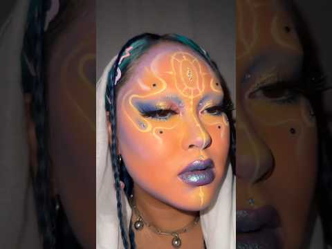 2024 Pantone color of the year makeup! #beautyshorts #makeuptutorial #creativemakeup #makeup #glam