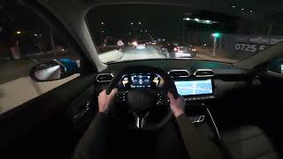 Driving New MG ZS 2025 at Night