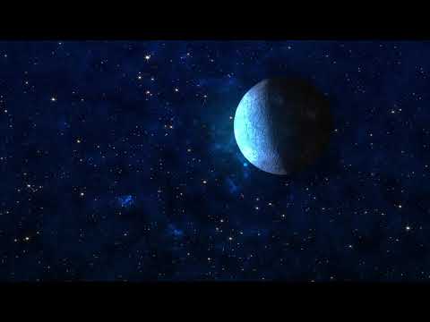 Moon Midnight Stars Shining Sky Video Background