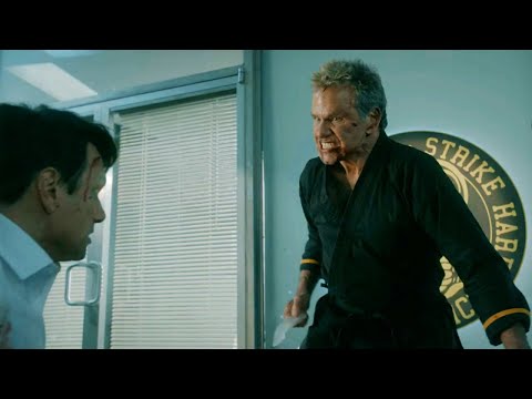 Johnny and Daniel vs Kreese | Full Fight | Cobra Kai Season 3