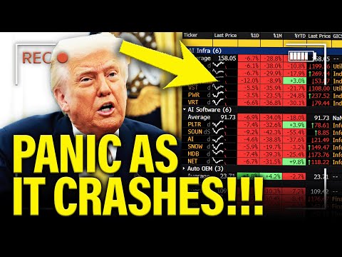 Trump PANICS on Monday AM as he CAN’T STOP his CRASH