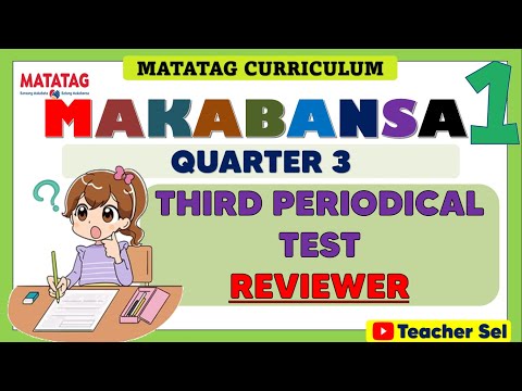 Makabansa 1 Grade 1 Quarter 3 Third Periodical Test Reviewer- Matatag #grade 1 EXAMINATION REVIEWER