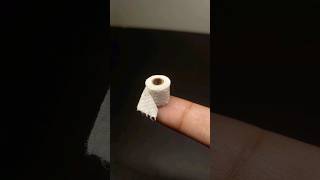 como hacer mini papel de baño #tutorial #manualidades