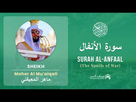 Quran 8   Surah Al Anfaal سورة الأنفال   Sheikh Maher Al Mu'aiqali