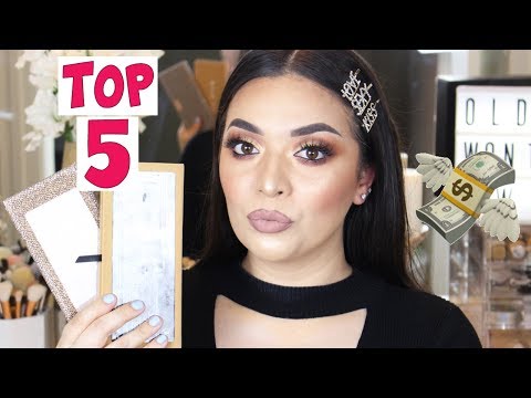 TOP 5 HIGH END EYESHADOW PALETTES!