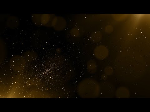 Golden Dust Particles Animation Background video | 4K Gold Dust