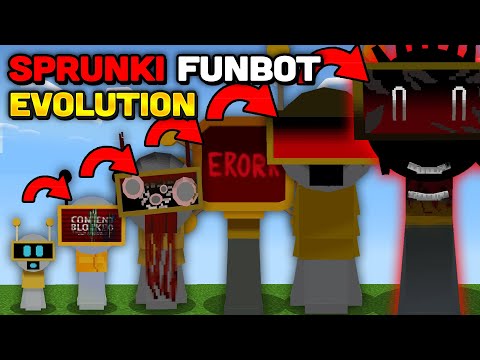 Minecraft But I Evolve SPRUNKI FUN BOT PHASE 0-10